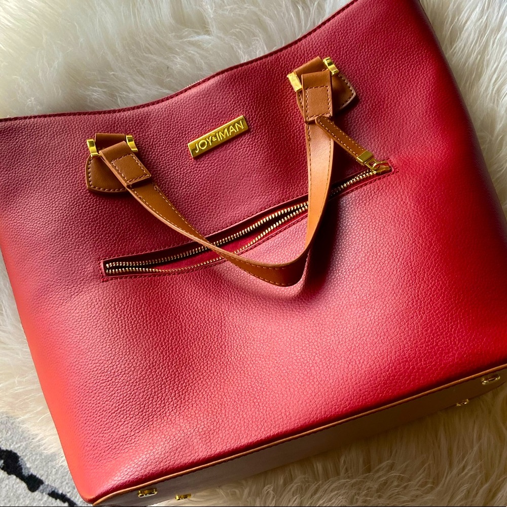 Joy & Iman Alexandria Leather Tote - excellent condition